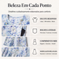 ✨Promoção Quente 50% DE DESCONTO 👗 Vestido Feminino de Manga Curta com Estampa e Bolsos