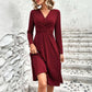 Vestido Midi Feminino Elegante com Decote em V