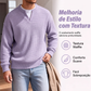 Camiseta Waffle de Conforto em Camadas